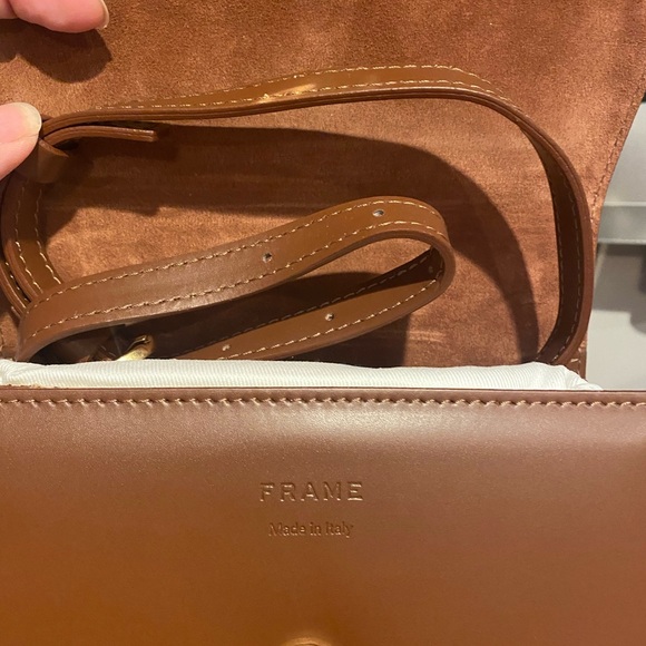 FRAME Les signature small top handle bag tobacco new - Picture 5 of 11